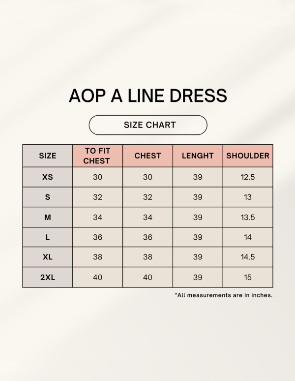 AOP A line Dress