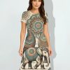 AOP A line Dress