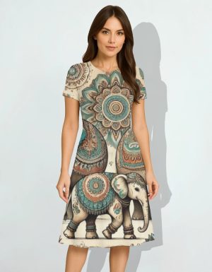 AOP A line Dress