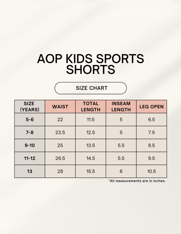 Kids AOP Sports Shorts