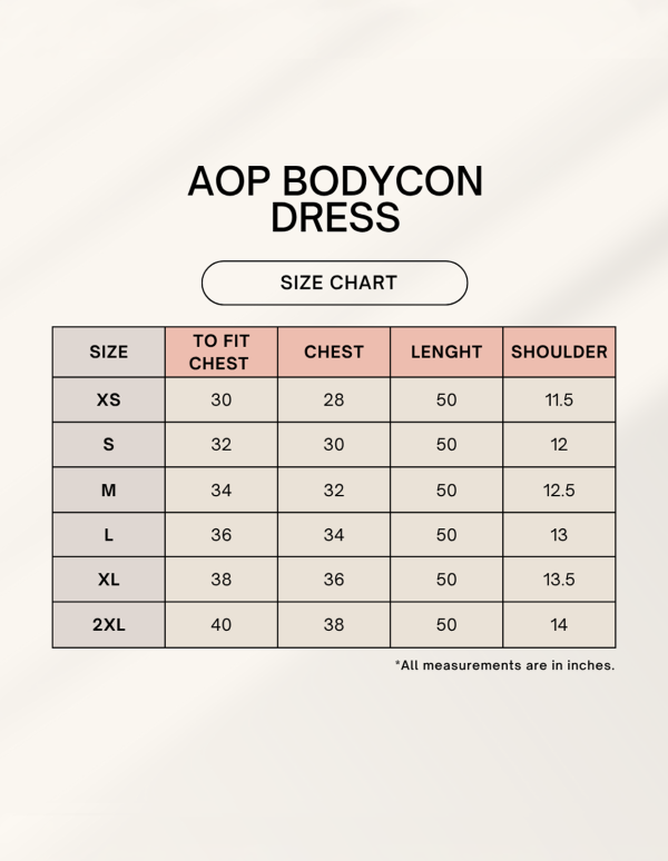 AOP Bodycon Dress