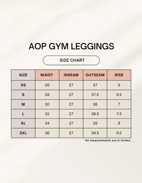 AOP Gym Leggings