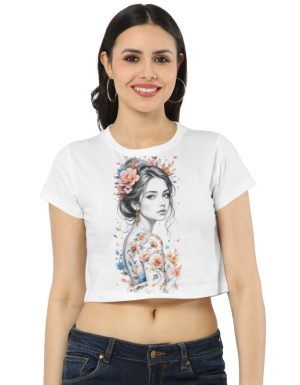 AOP Crop Top