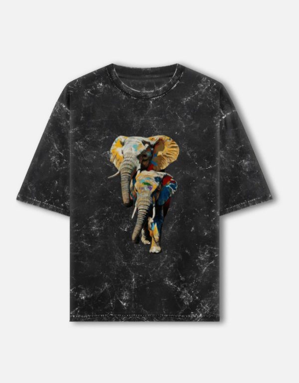 Unisex Acid Washed Oversized Tee