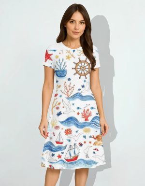 AOP A line Dress
