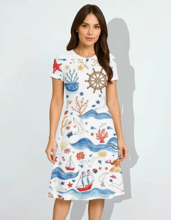 AOP A line Dress